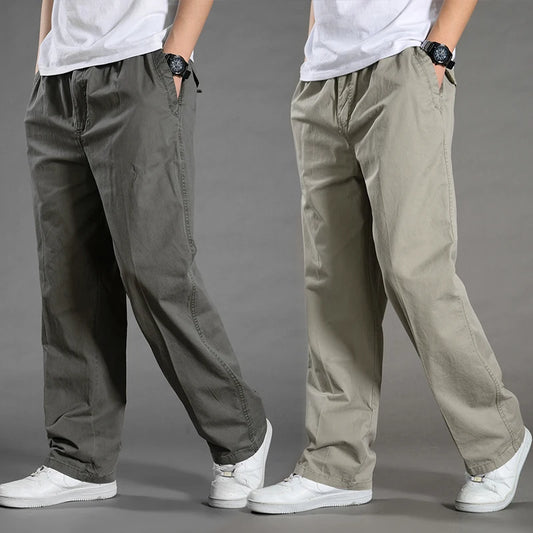Minimalist Cotton Cargo Pants (Safari Style)