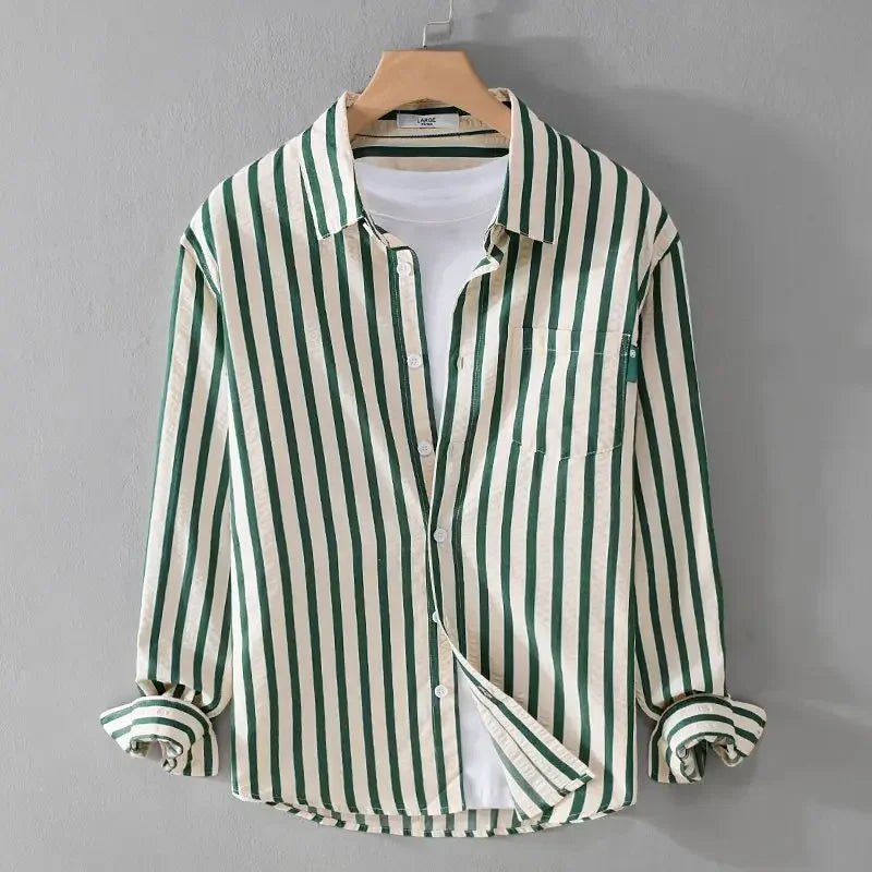 Spring/Summer Men's Square Collar Button