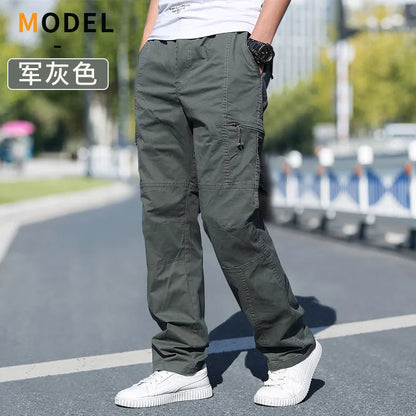 Minimalist Cotton Cargo Pants (Safari Style)