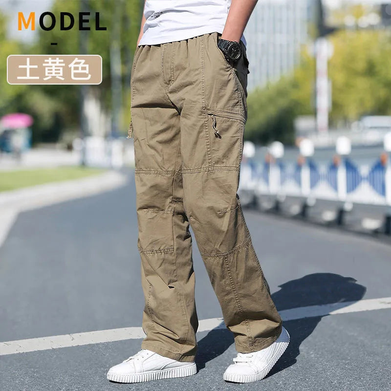Minimalist Cotton Cargo Pants (Safari Style)