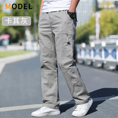 Minimalist Cotton Cargo Pants (Safari Style)