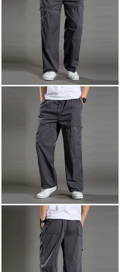 Minimalist Cotton Cargo Pants (Safari Style)