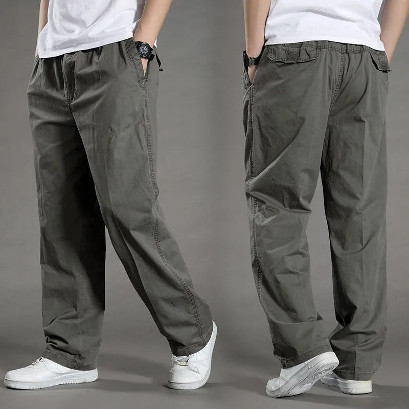 Minimalist Cotton Cargo Pants (Safari Style)