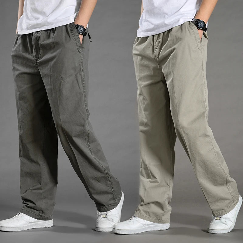 Minimalist Cotton Cargo Pants (Safari Style)