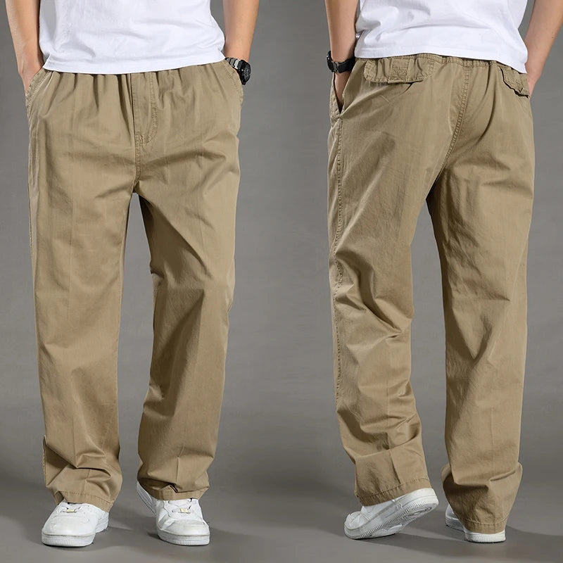 Minimalist Cotton Cargo Pants (Safari Style)