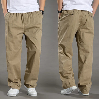 Minimalist Cotton Cargo Pants (Safari Style)