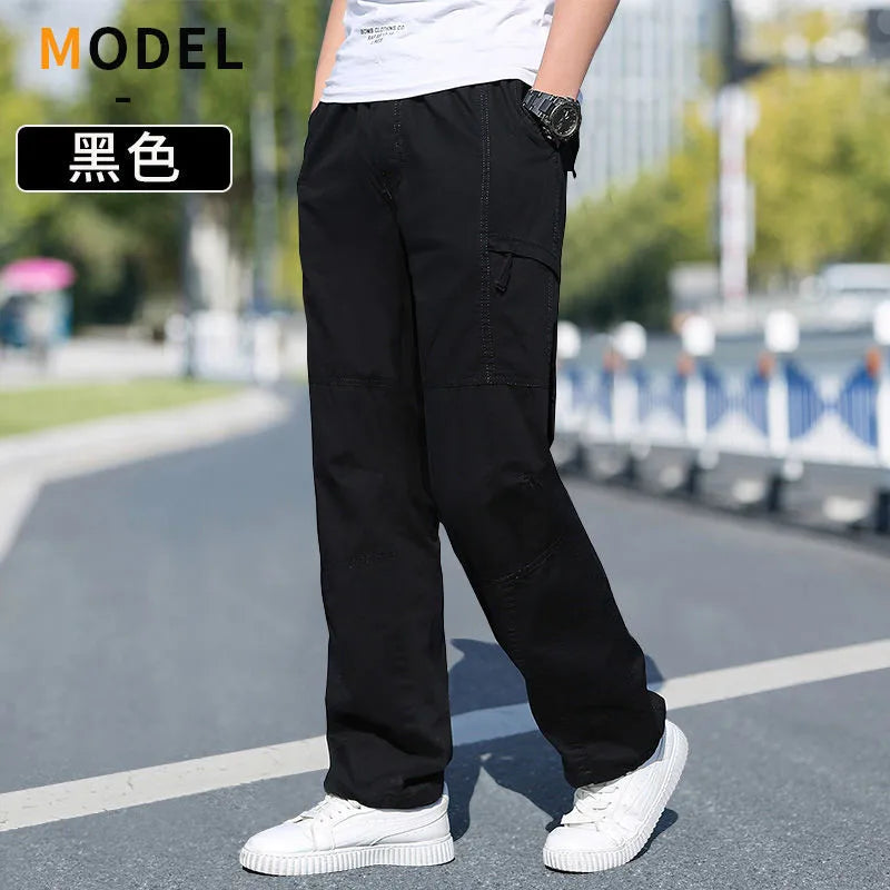 Minimalist Cotton Cargo Pants (Safari Style)