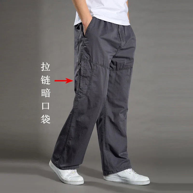 Minimalist Cotton Cargo Pants (Safari Style)