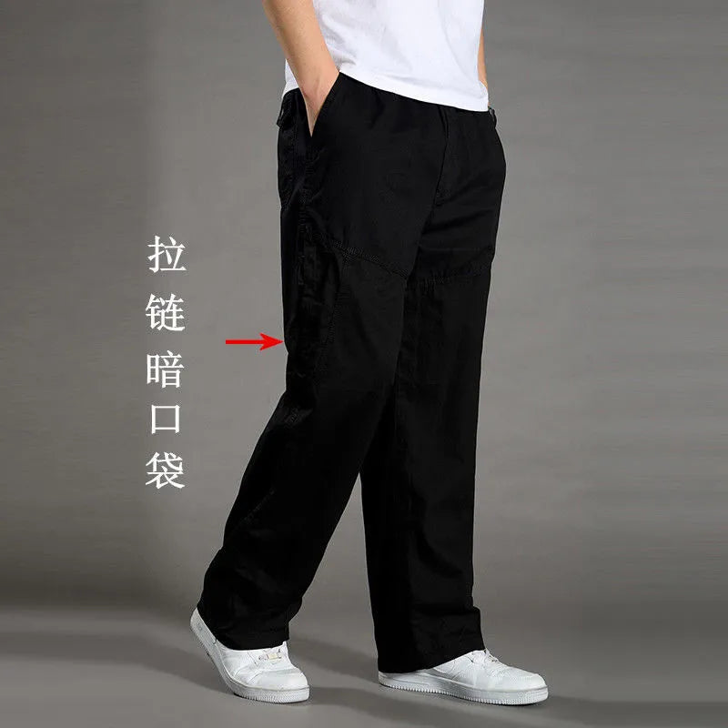 Minimalist Cotton Cargo Pants (Safari Style)