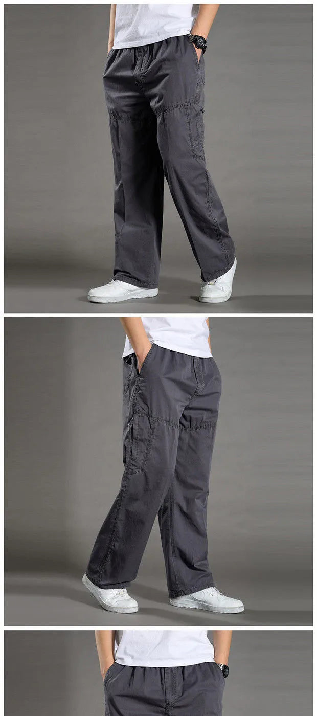 Minimalist Cotton Cargo Pants (Safari Style)