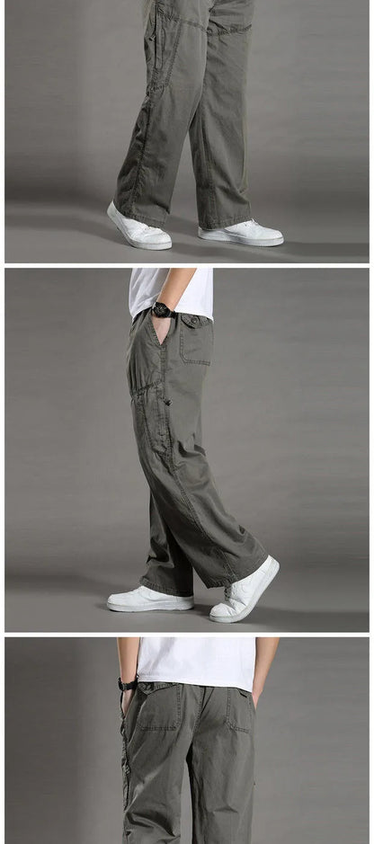 Minimalist Cotton Cargo Pants (Safari Style)