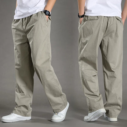 Minimalist Cotton Cargo Pants (Safari Style)