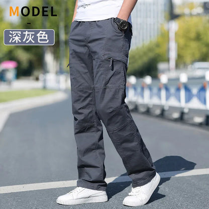 Minimalist Cotton Cargo Pants (Safari Style)