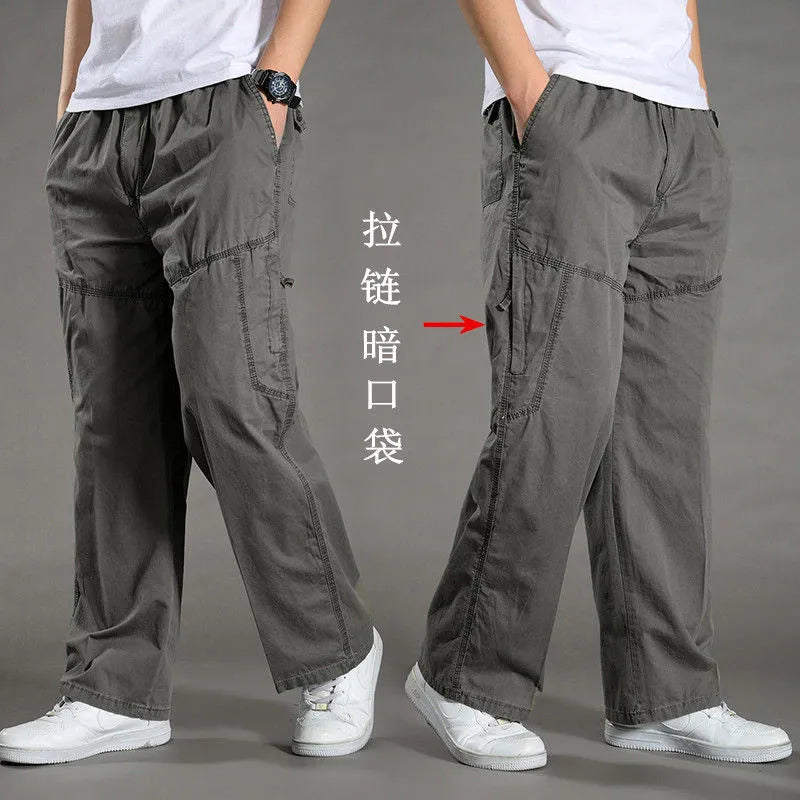 Minimalist Cotton Cargo Pants (Safari Style)