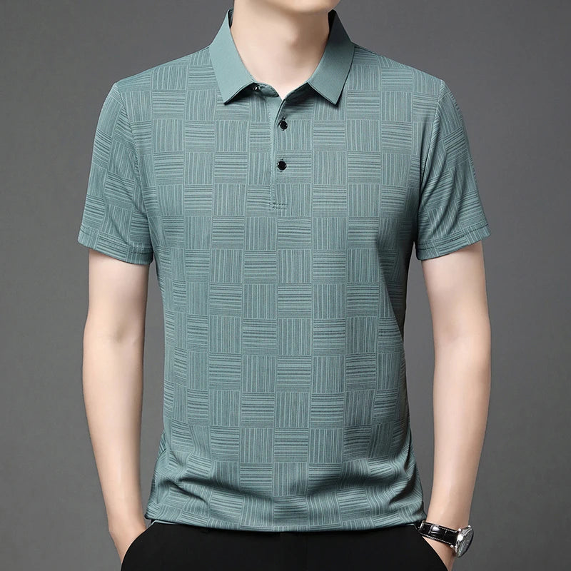 Men's Business Casual Summer Polo Shirt