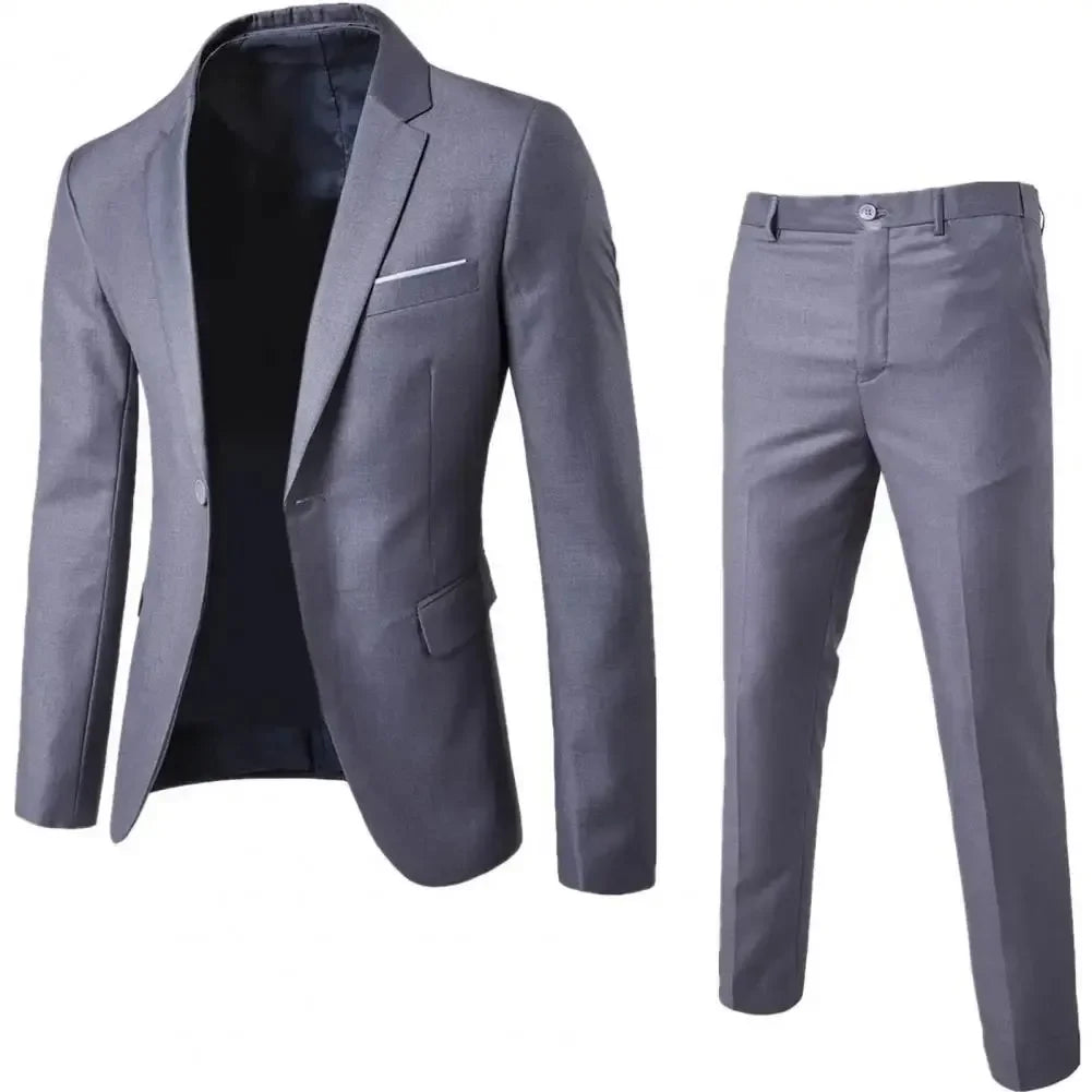 Men Suits For Business Wedding Blazers 2 Pieces 3 Sets Elegant Full Vest Pants Coats 2023 Formal Jackets