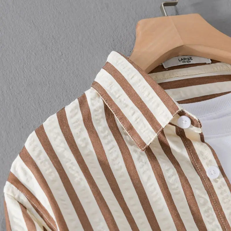 Spring/Summer Men's Square Collar Button