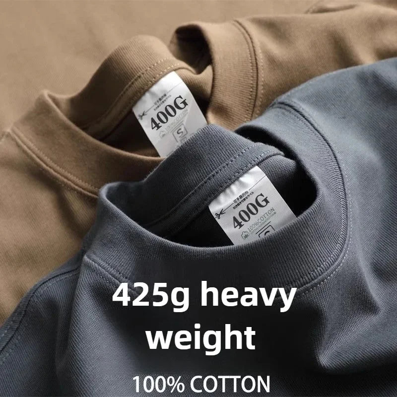 Heavy Wight 425 grams Men T Shirt Cotton