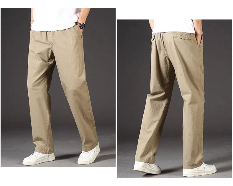 Minimalist Cotton Cargo Pants (Safari Style)