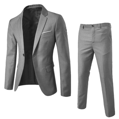 Men Suits For Business Wedding Blazers 2 Pieces 3 Sets Elegant Full Vest Pants Coats 2023 Formal Jackets