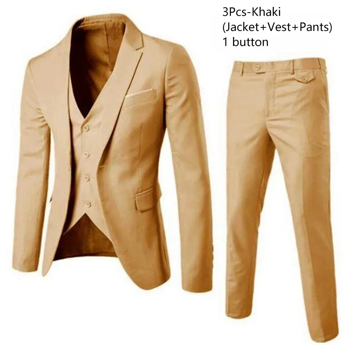 Men Suits For Business Wedding Blazers 2 Pieces 3 Sets Elegant Full Vest Pants Coats 2023 Formal Jackets
