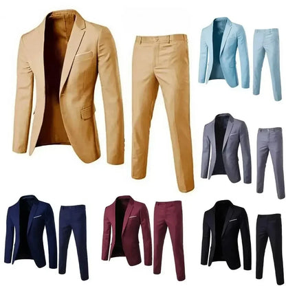 Men Suits For Business Wedding Blazers 2 Pieces 3 Sets Elegant Full Vest Pants Coats 2023 Formal Jackets