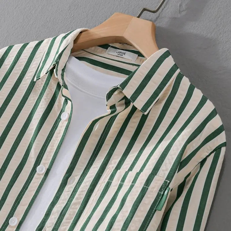 Spring/Summer Men's Square Collar Button