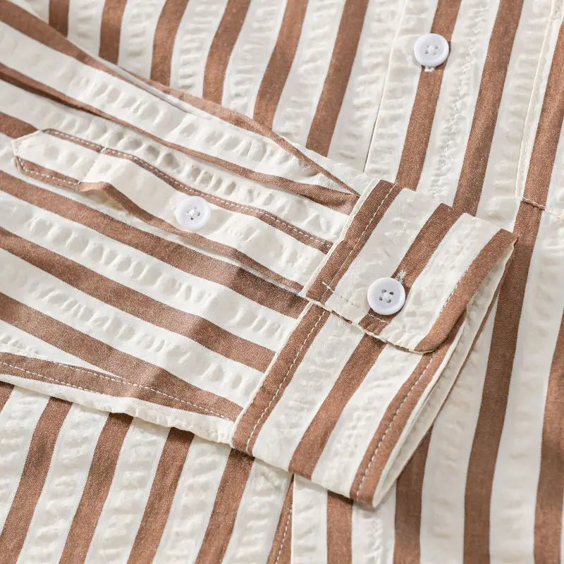 Spring/Summer Men's Square Collar Button