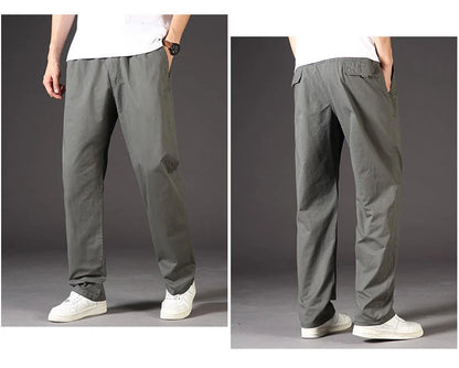 Minimalist Cotton Cargo Pants (Safari Style)