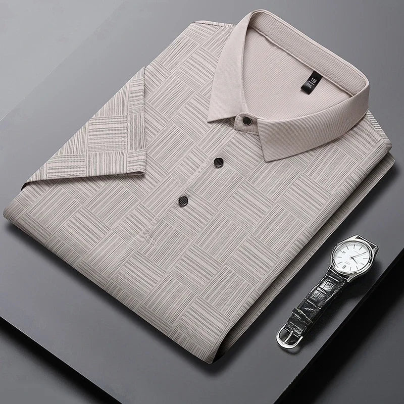 Men's Business Casual Summer Polo Shirt