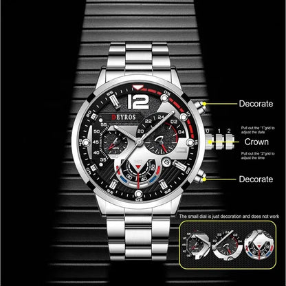 DEYROS Sport Deluxe Quartz Watch