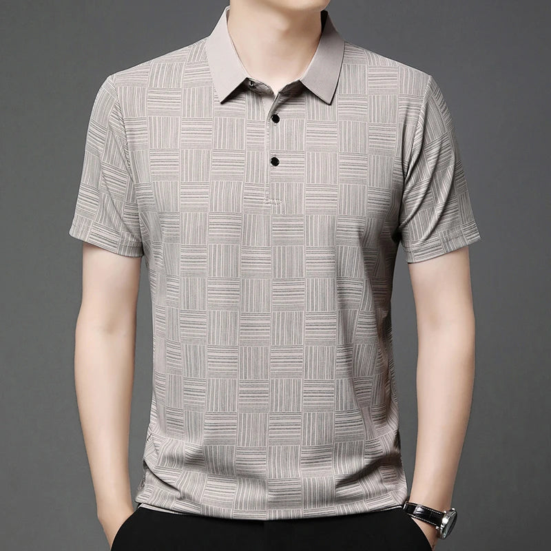 Men's Business Casual Summer Polo Shirt