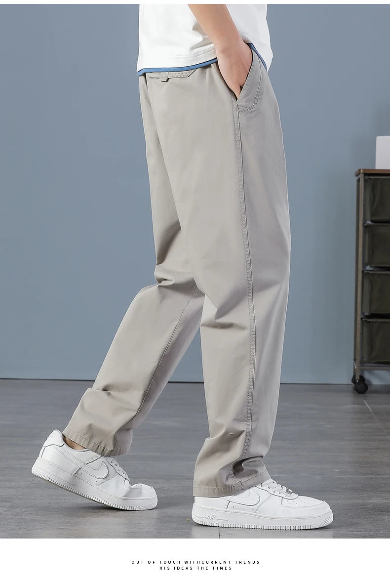 Minimalist Cotton Cargo Pants (Safari Style)