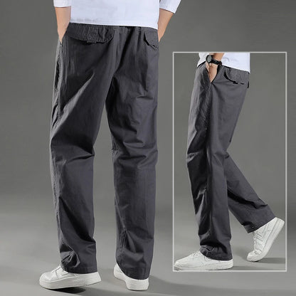 Minimalist Cotton Cargo Pants (Safari Style)