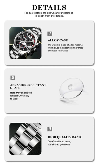 DEYROS Sport Deluxe Quartz Watch