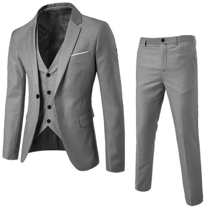 Men Suits For Business Wedding Blazers 2 Pieces 3 Sets Elegant Full Vest Pants Coats 2023 Formal Jackets