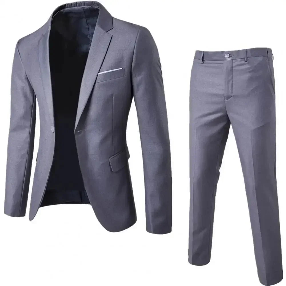 Men Suits For Business Wedding Blazers 2 Pieces 3 Sets Elegant Full Vest Pants Coats 2023 Formal Jackets