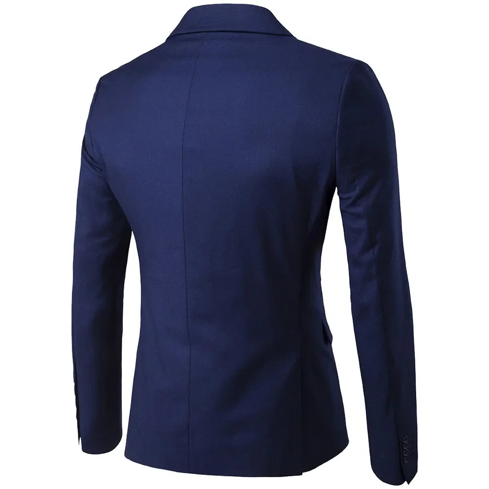 Men Suits For Business Wedding Blazers 2 Pieces 3 Sets Elegant Full Vest Pants Coats 2023 Formal Jackets
