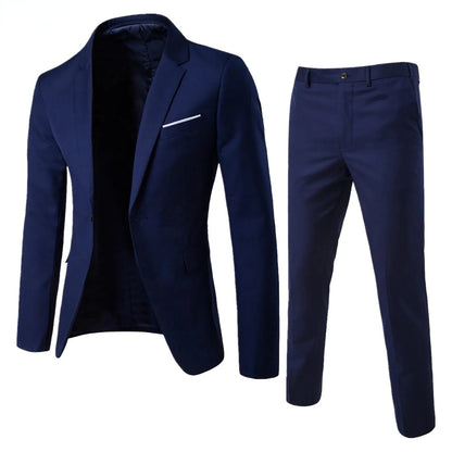 Men Suits For Business Wedding Blazers 2 Pieces 3 Sets Elegant Full Vest Pants Coats 2023 Formal Jackets