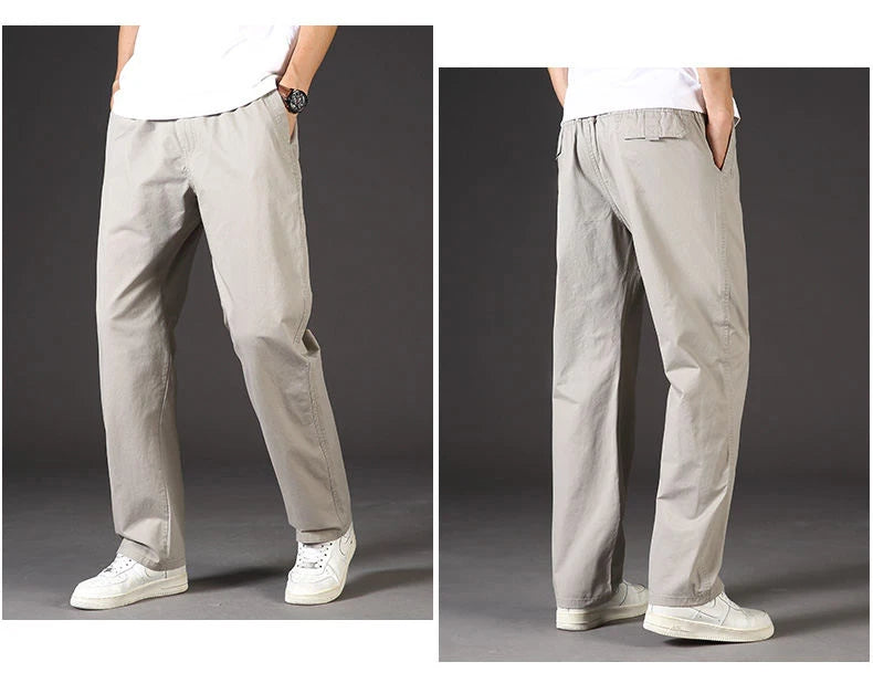 Minimalist Cotton Cargo Pants (Safari Style)