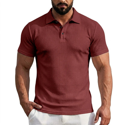 Ice Silk Short Sleeve T-Shirt Man Summer Lapel Solid Polo Shirt Gym Man Lightweight Streetwear Polo Quick Dry Shirts for Men Tee