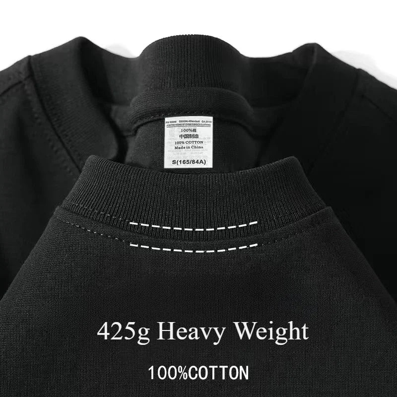 Heavy Wight 425 grams Men T Shirt Cotton