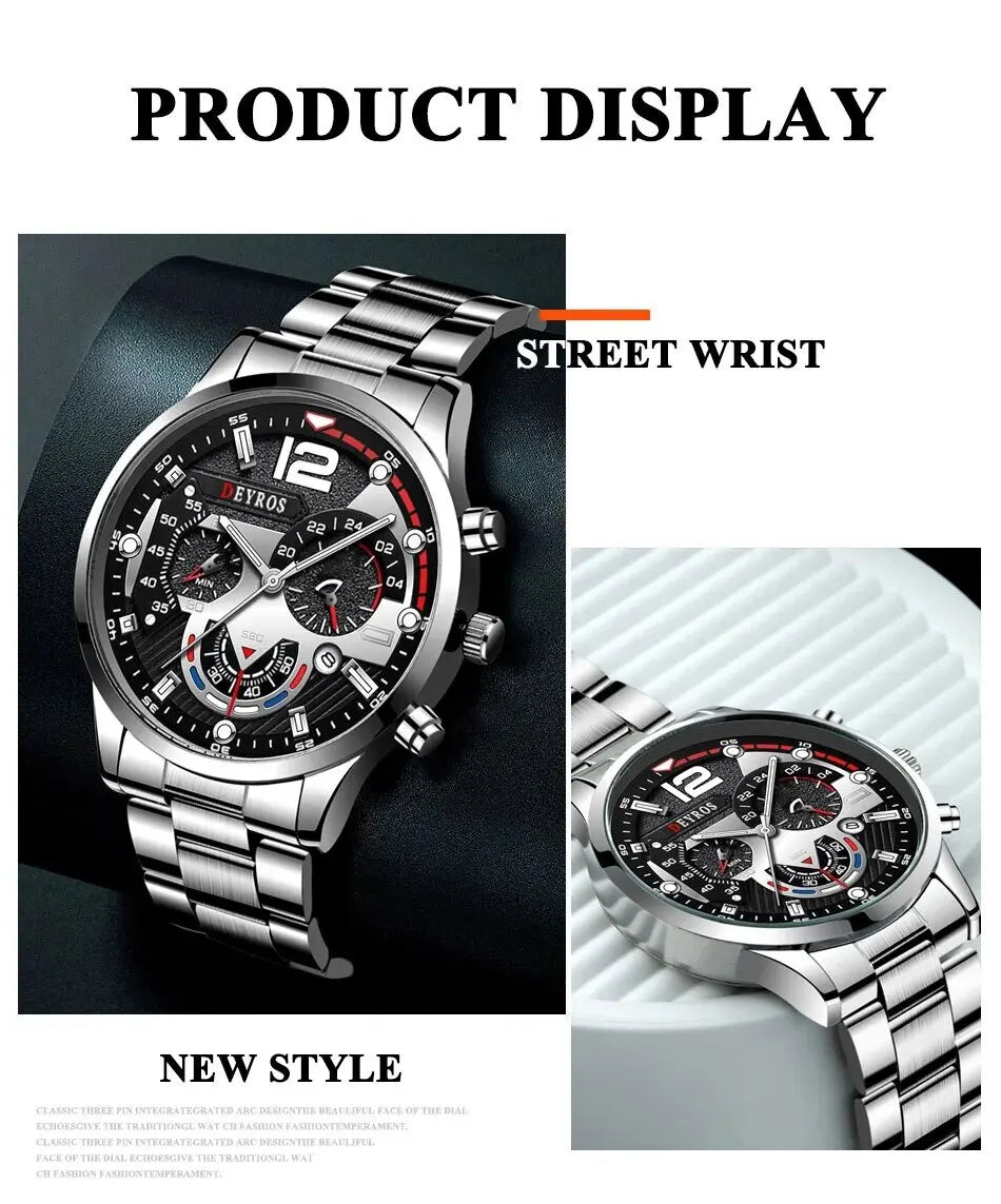 DEYROS Sport Deluxe Quartz Watch