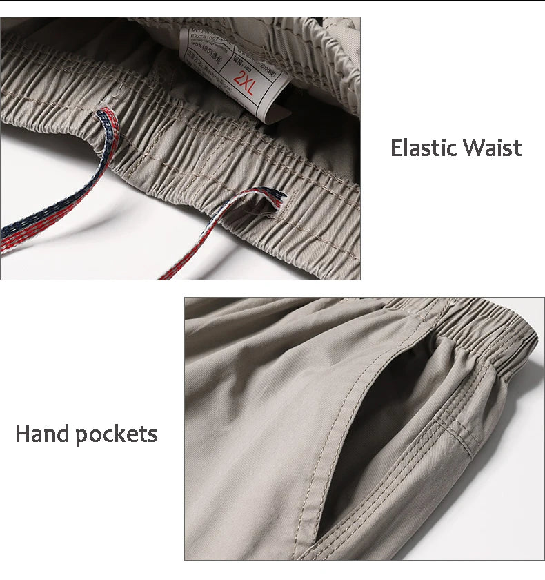 Minimalist Cotton Cargo Pants (Safari Style)